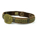 Army Green Leather Bracelet “Tryzub”
