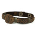 Brown Leather Bracelet “Tryzub”