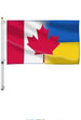 Large Ukrainian Canadian Flag