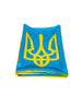 Large Ukrainian Flag with Tryzub- Satin