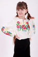 Girl’s Ivory Blouse “Flora”