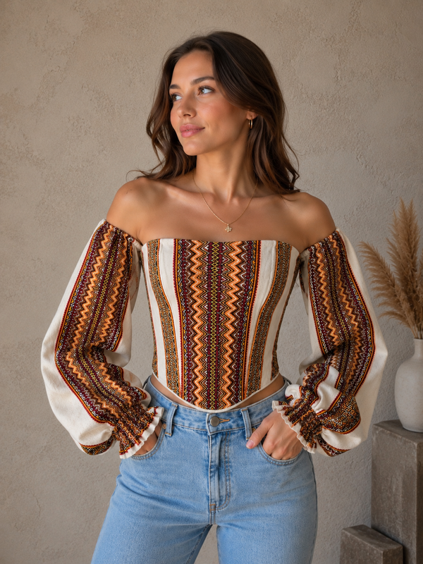 Corset with Matching Sleeves-Size 4