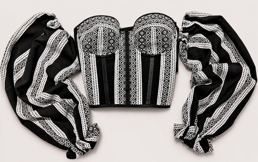 Corset with Matching Sleeves