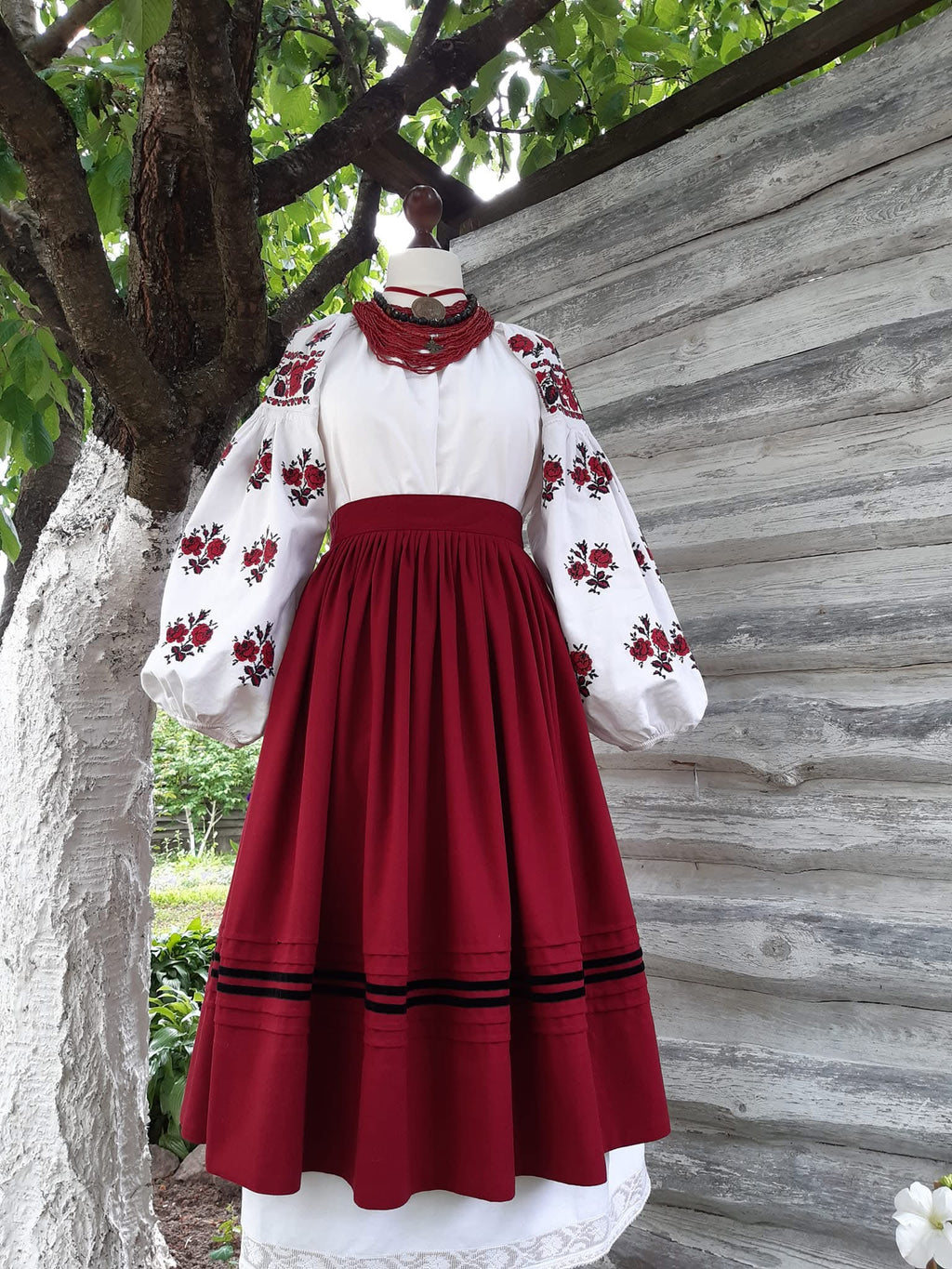 Traditional Skirt- Red