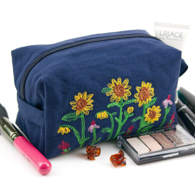 Embroidered Make-Up Bag