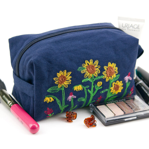 Embroidered Make-Up Bag