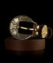 Women’s Leather Belt with Buckle "Flower"