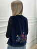 Navy Velvet Velour Vest