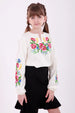 Girl’s Ivory Blouse “Flora”