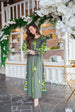 Embroidered Dress "Bereza"