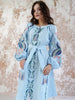 Blue Linen Dress “Lastivka”