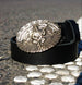 Leather Belt with Buckle “Born to be Free"