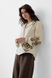 Button-Up Embroidered Blouse