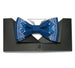 Men's Embroidered Bowtie- Navy