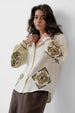 Button-Up Embroidered Blouse