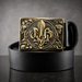 Leather Belt with Buckle “Plast"