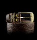 Women’s Leather Belt with Buckle "Vyshyvanka"