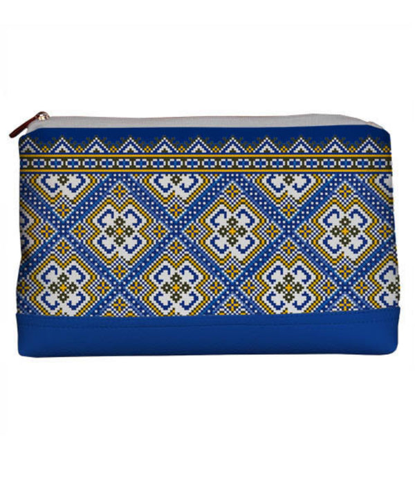 Large Make-up Bag “Blue&Yellow”