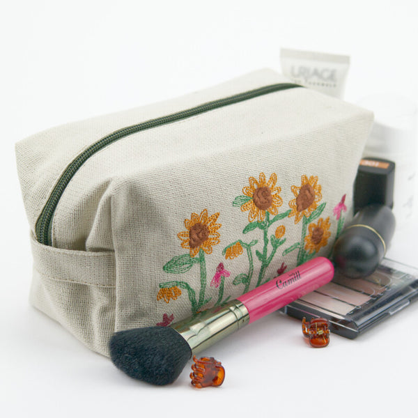 Embroidered Make-Up Bag