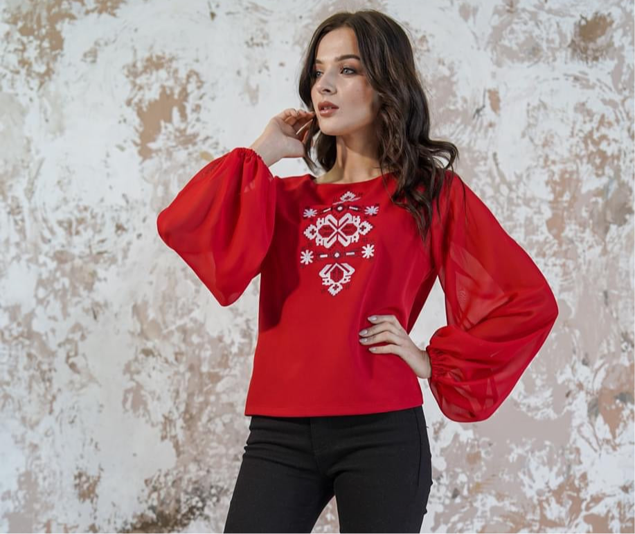 Red Blouse-“Kalyna”