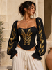 Black Kolosok Corset with Sleeves