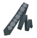 Charcoal Embroidered Tie Set