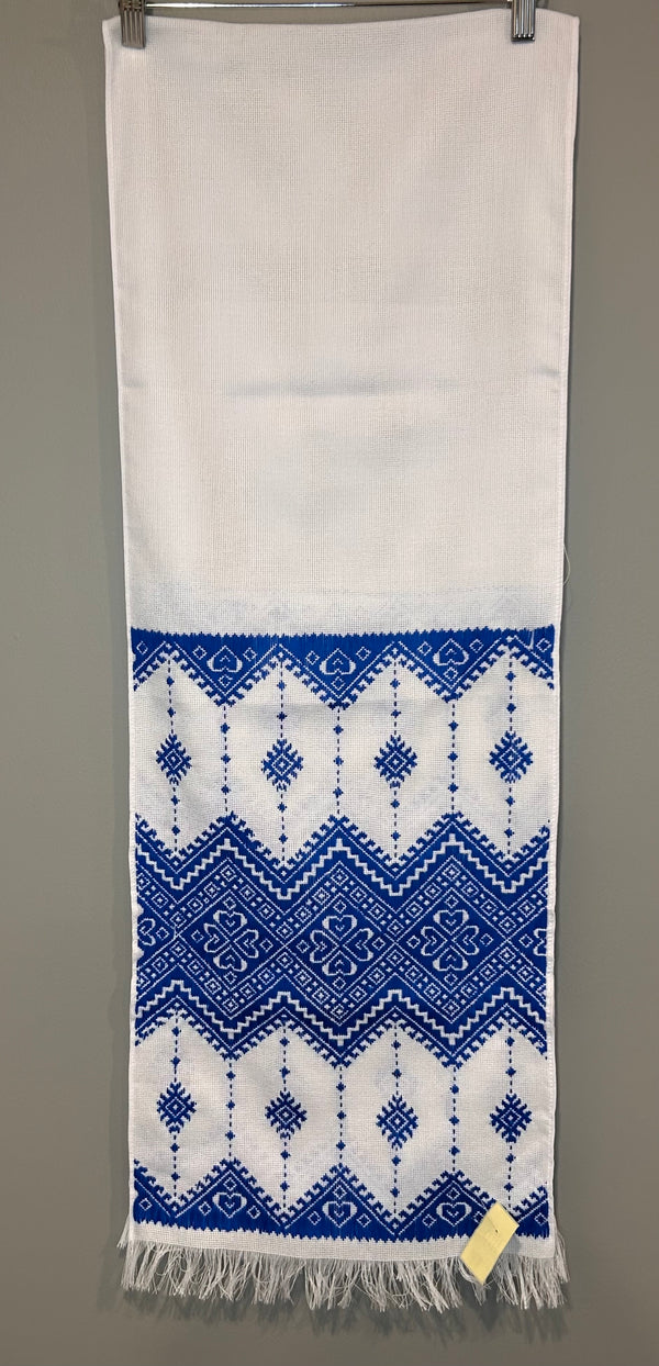 Blue Hand Embroidered Rushnyk