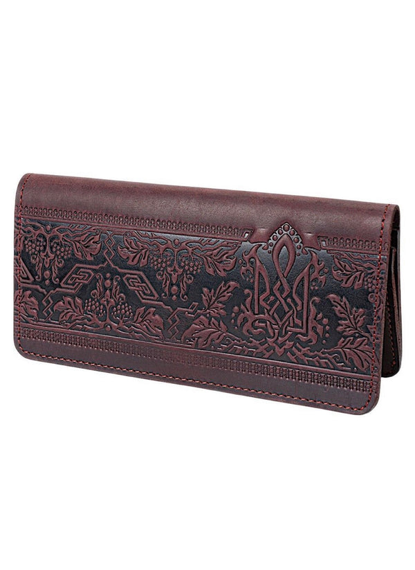 Women’s Leather Wallet “Tryzub”
