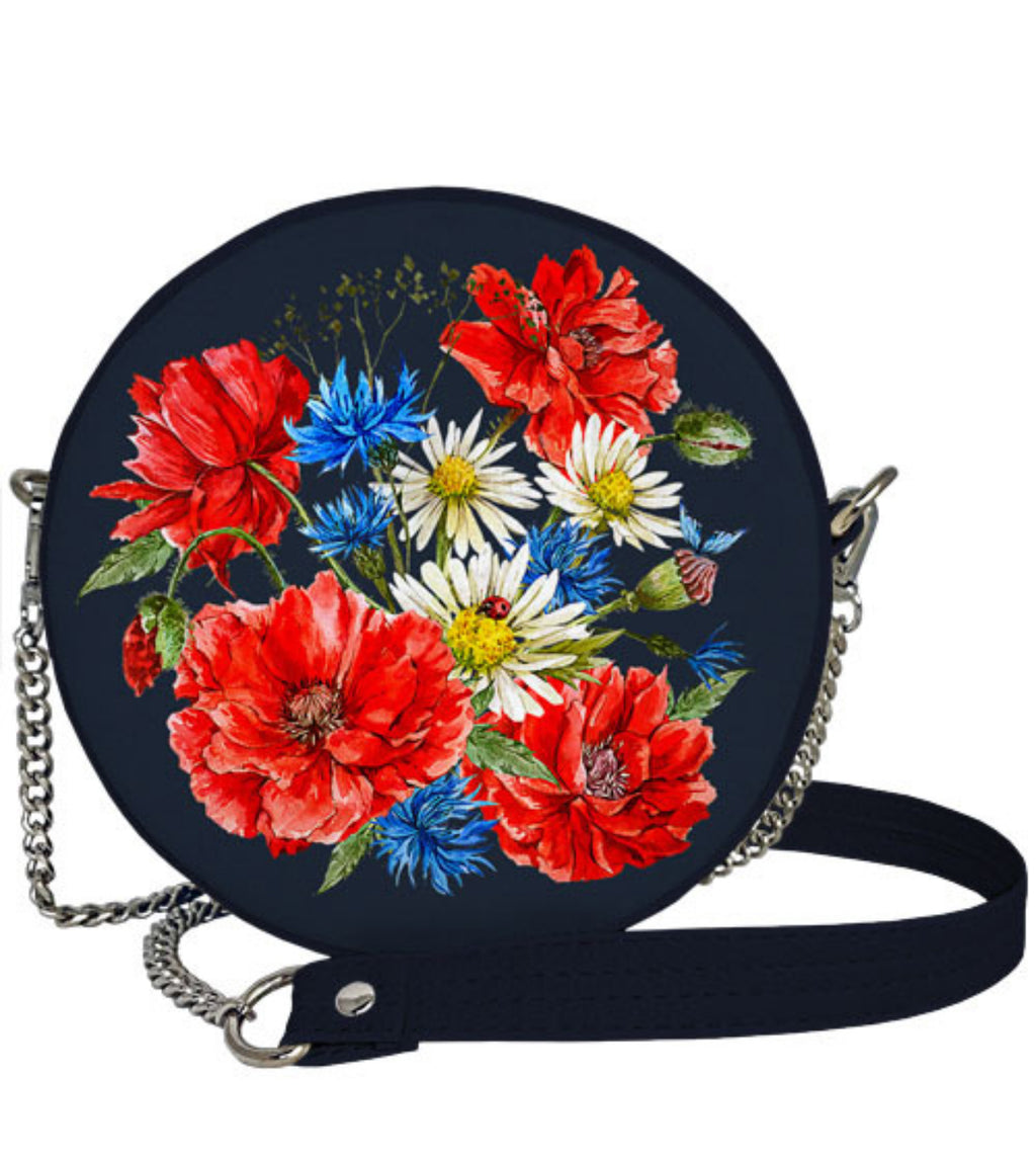 Round Purse “Field Flowers"