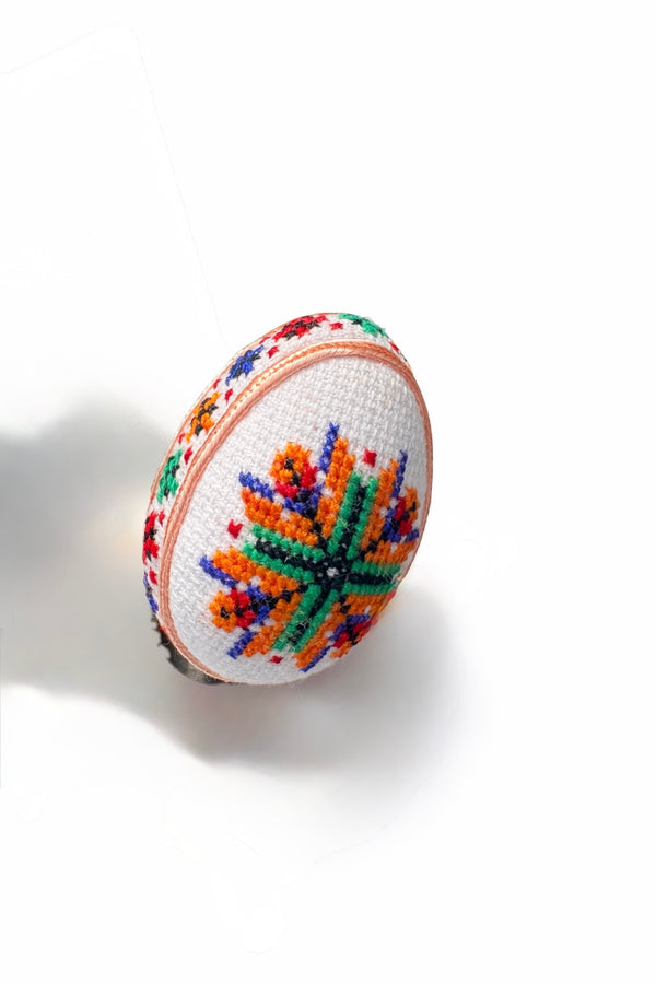 Hand Embroidered Pysanka