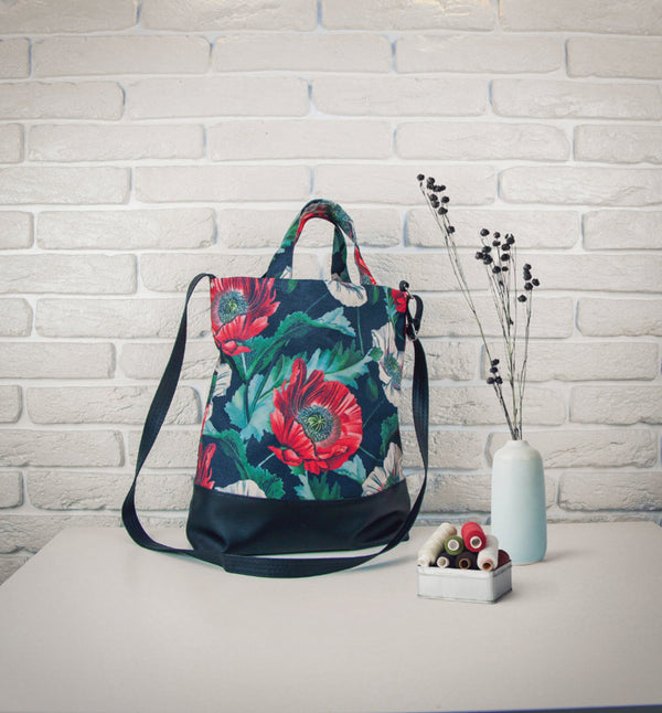 Large Tote Bag-“Poppies”