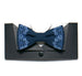 Men's Embroidered Bowtie- Dark Blue