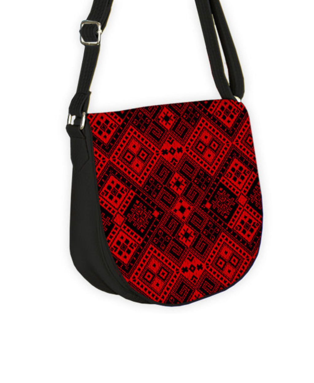 Cross Body Purse “Red and Black”