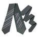 Grey Embroidered Necktie