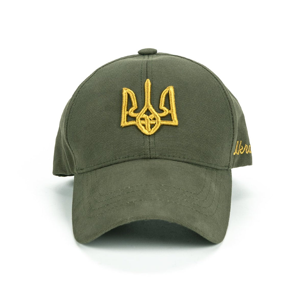 Dark Green Cap “Golden Tryzub”