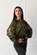 Olive Green Blouse “Margo”