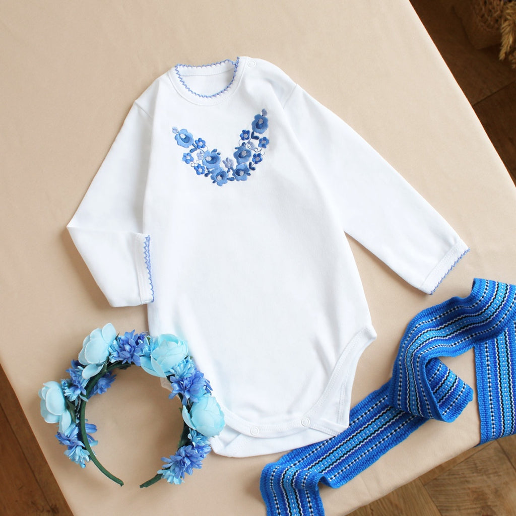 Onesie “Blue Flowers”