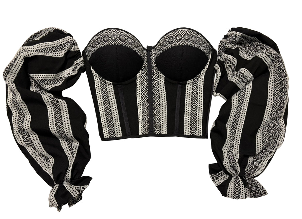 Corset with Matching Sleeves