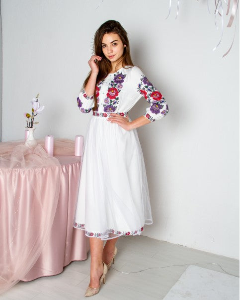 White Dress "Mavka"- XL