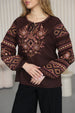 Blouse "Bozhena"- Chocolate