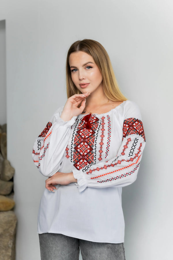 Blouse "Odarka"- Red