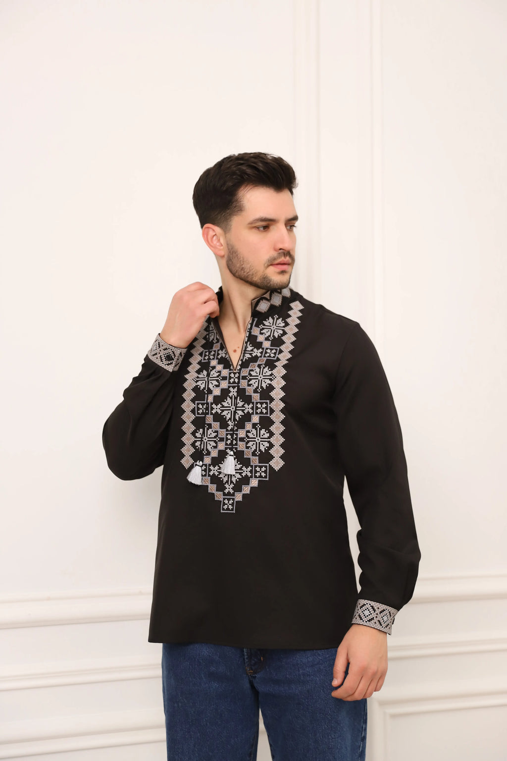 Men's Shirt "Oleh"- Chocolate