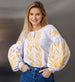 White Embroidered Blouse "Kolosok"