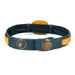 Navy and Yellow Leather Bracelet “Tryzub”