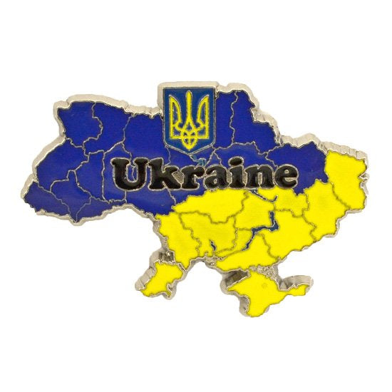 Metal Magnet “Map of Ukraine”
