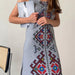 Printed Embroidery Summer Dress