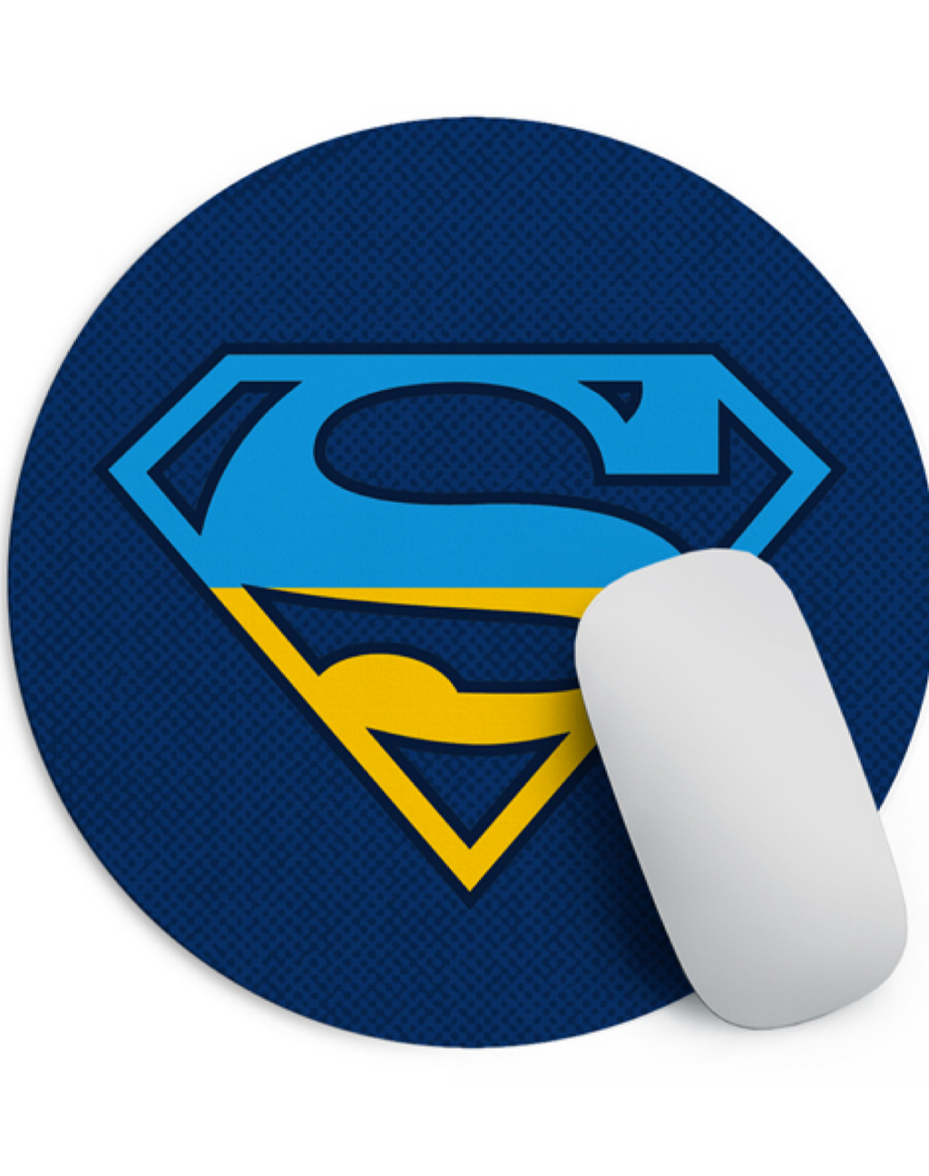 Round Mouse Pad “Ukrainian SuperHero”