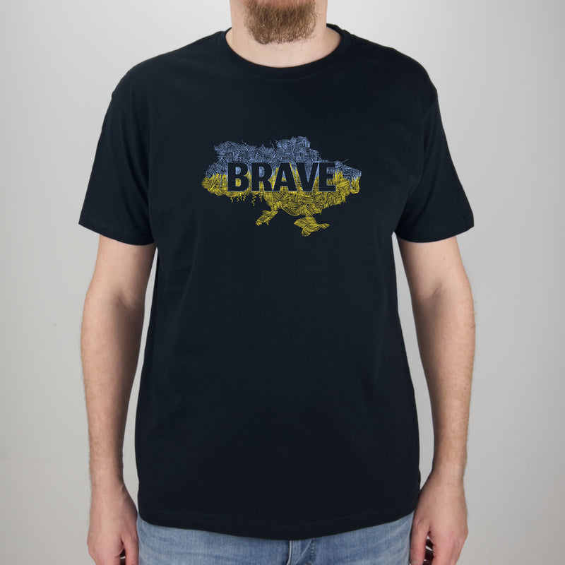 Black T-shirt “Brave”