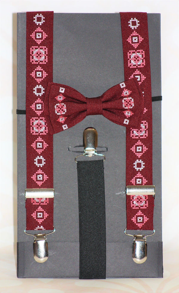 Boy’s Bowtie and Suspenders Combo - Various Colours