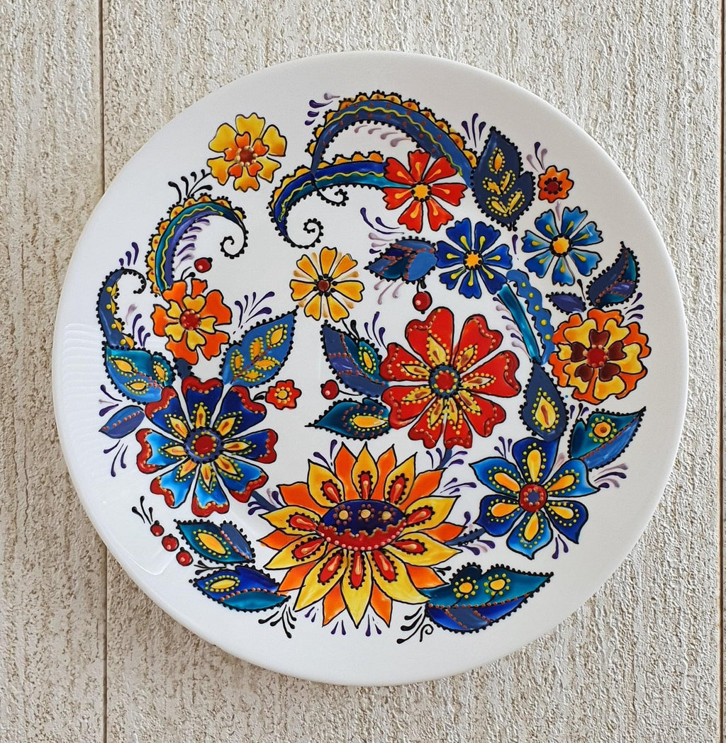 Hand-Painted Porcelain Plate - “Midnight Dream”
